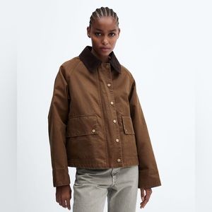 Mango Waxed Effect Parka